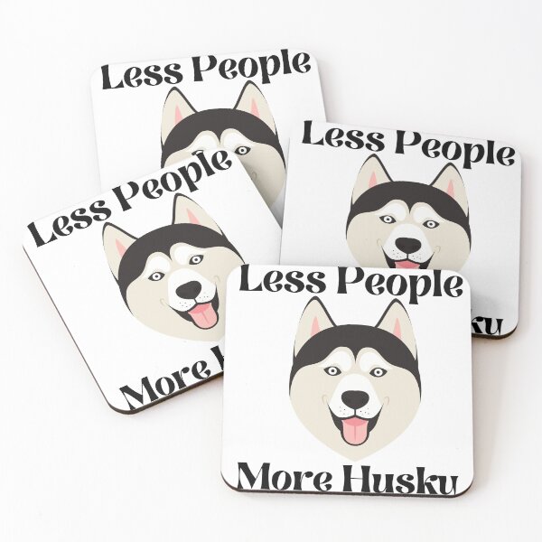 Item preview, Less People More Husky designed and sold by Hatomomox.