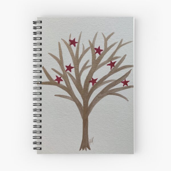 Item preview, Gold Holiday Tree with Red Stars designed and sold by Kelly J. Kreger.