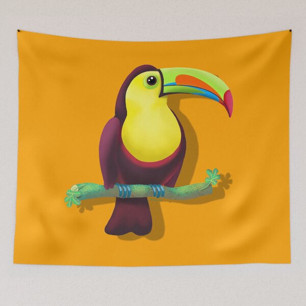 Item preview, Toucan 2 - cartoon style drawing designed and sold by Julia Rudens.