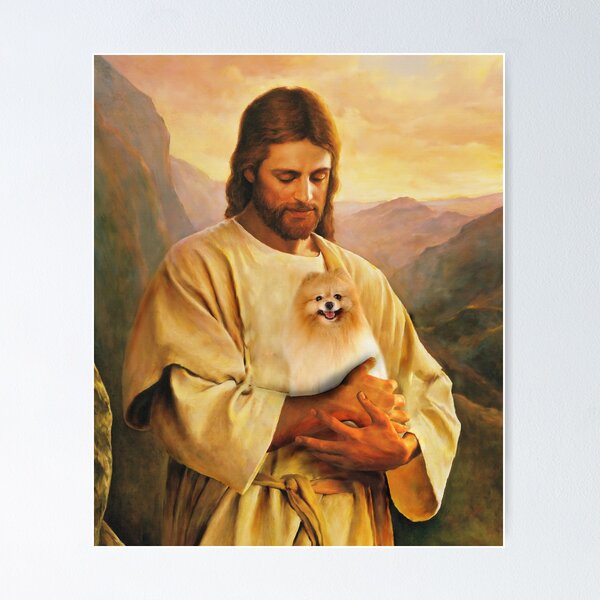 Artikel-Vorschau von pommerscher Hund und Jesus-Liebhaber, designt und verkauft von abiabo.