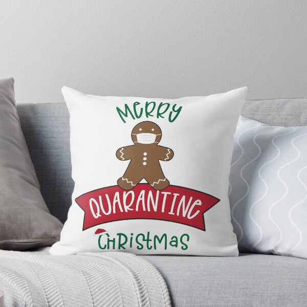 Item preview, Funny Merry Quarantine Christmas Gingerbread Wearing mask Essential T-Shirt designed and sold by PilaStudio.