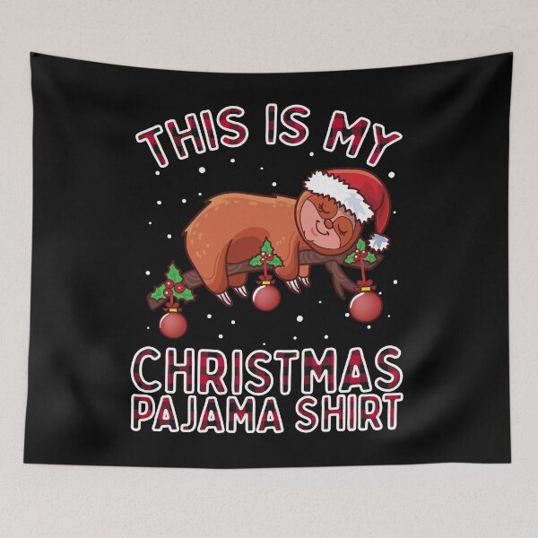 Item preview, This Is My Christmas Pajama Shirt Sloth designed and sold by VDKMerch.