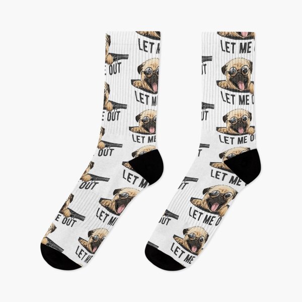 Item preview, Pug Lover Humor - Let me out designed and sold by Maful.