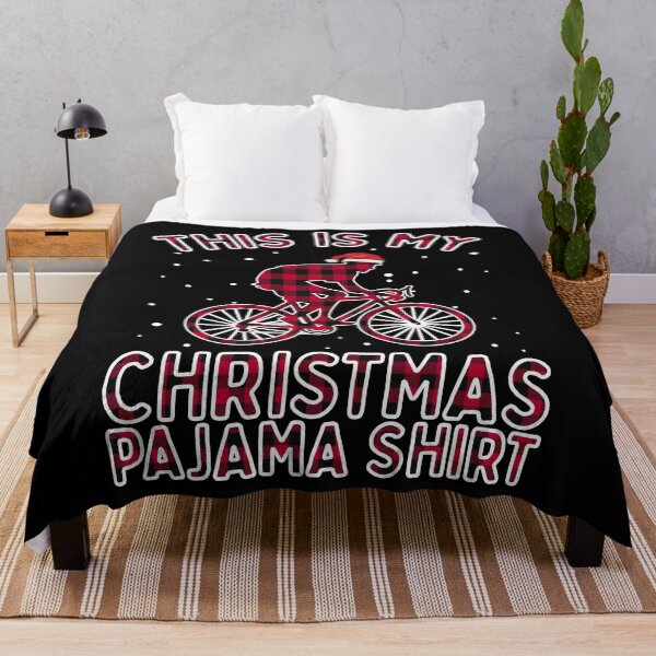 Item preview, This Is My Christmas Pajama Shirt Bike Cycling Santa Hat designed and sold by VDKMerch.