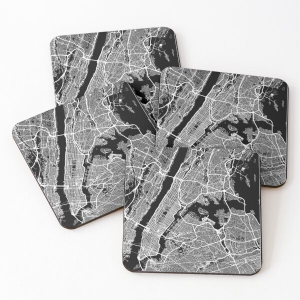 Item preview, New York City, New York Map Art (Black) designed and sold by HawkstoneDesign.