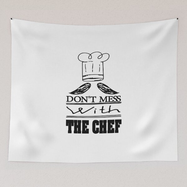 Item preview, DON'T MESS WITH  THE CHEF AWESOME  MUSTACH CHEF HAT DESIGH FOR COOK HUSBAND WIFE BOYFRIEND GIRLFRIEND MOM AND DAD AND FRIENDS designed and sold by thebaronart.