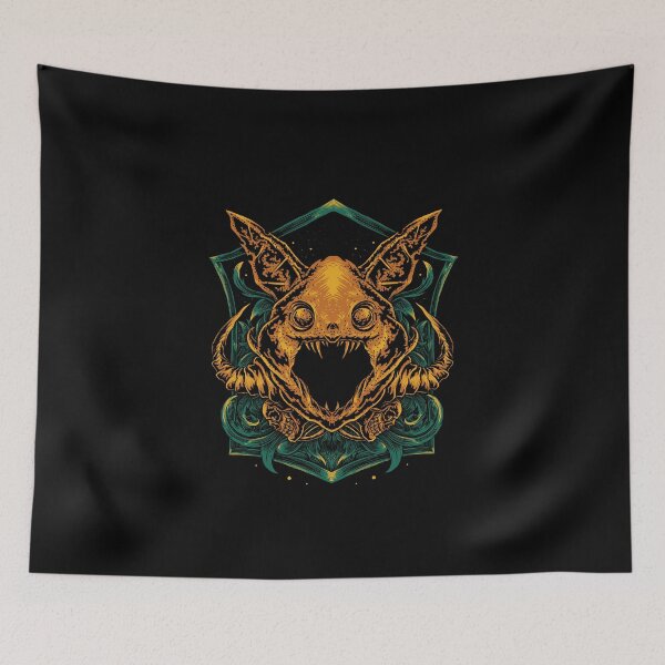 Item preview, Cat monster with flower background designed and sold by Dimensiluar.