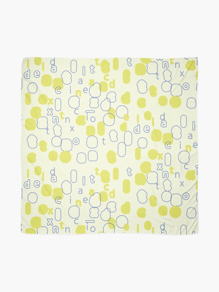 Alternate view of Random Letter Shapes Scarf