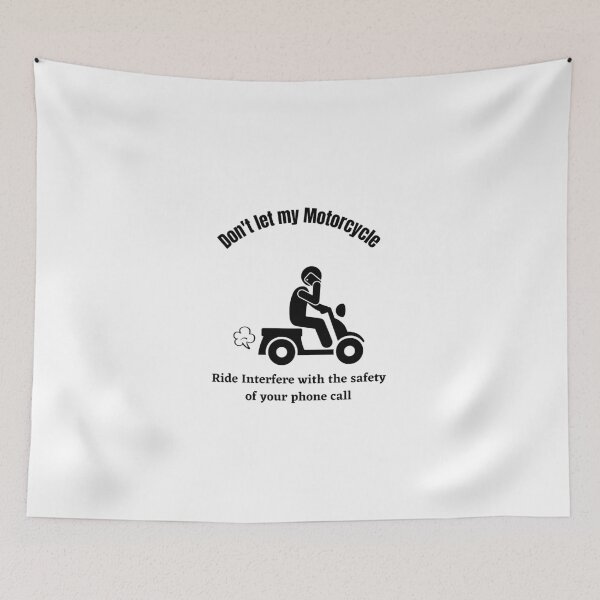 Item preview, Don't Let My Motorcycle Ride Interfere with the Safety of your Phone Call designed and sold by piskwi.