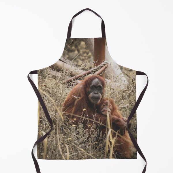 Item preview, Orange orangutans hugging each other designed and sold by Natasha Greene.