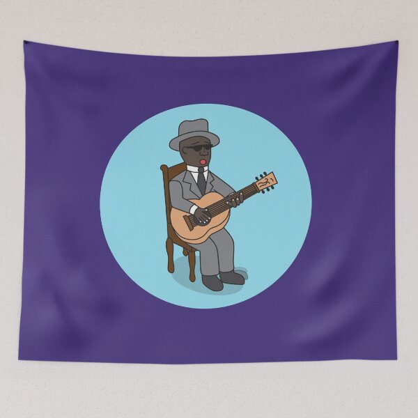 Item preview, Acoustic blues guitar player designed and sold by gabrielpastor.