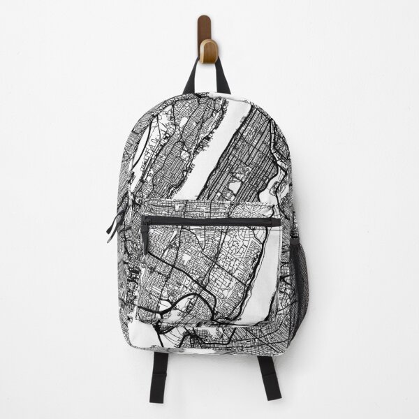 Item preview, Arte del mapa de la ciudad de Nueva York, Nueva York (blanco) designed and sold by HawkstoneDesign.