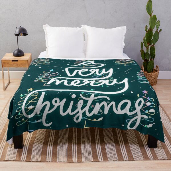Item preview, A Very Merry Christmas | Colorful Christmas Tree Dark Green Pattern designed and sold by scintillare.