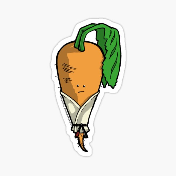 Pin-Sprites - Carrot in a Gi - Color/Face Sticker