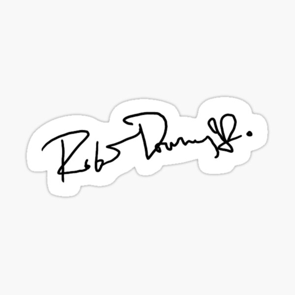 Robert Downey Jr Unterschrift Sticker