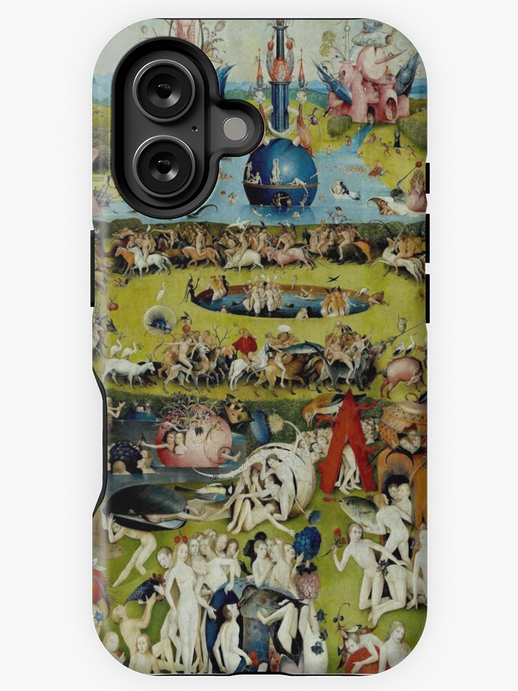 Aperçu 1 sur 4. Coque iPhone avec l'œuvre Le jardin des délices terrestres: Vintage 1490 peinture par Hieronymus Bosch Print créée et vendue par posterbobs.