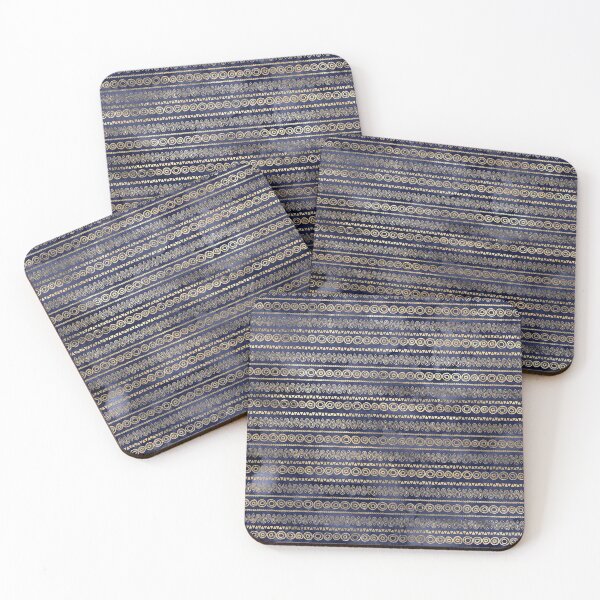 Item preview, Bohemian gold and blue design designed and sold by AnnieHochmann.