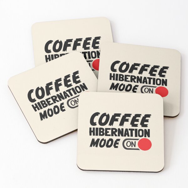 Item preview, Coffee Hibernation mode on funny graphic Illustration SVG designed and sold by LJWDesigns.