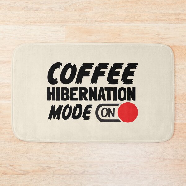 Item preview, Coffee Hibernation mode on funny graphic Illustration SVG designed and sold by LJWDesigns.