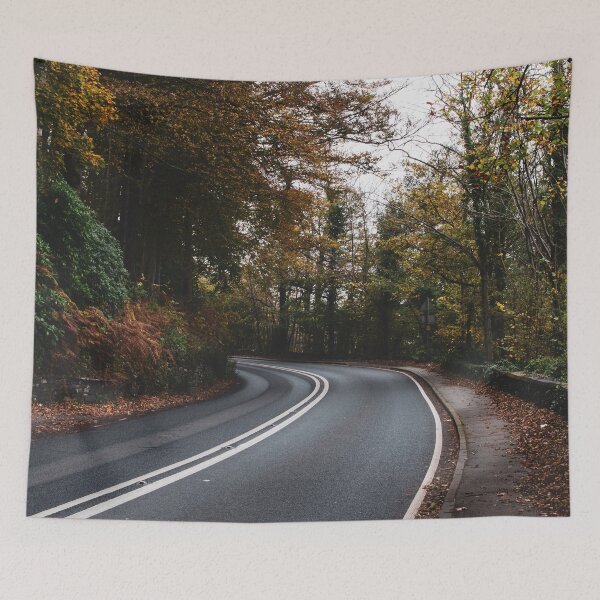 Item preview, Colourful Autumn Road Landscape  designed and sold by Natasha Greene.