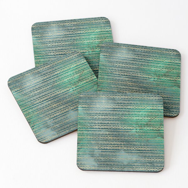 Item preview, Bohemian gold and green design designed and sold by AnnieHochmann.