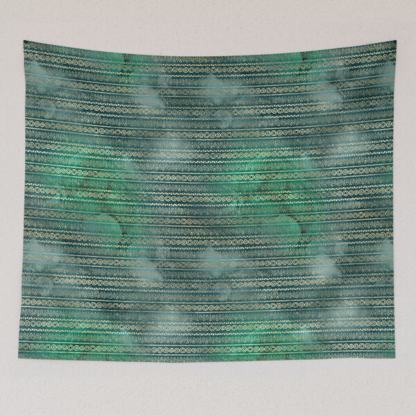 Item preview, Bohemian gold and green design designed and sold by AnnieHochmann.