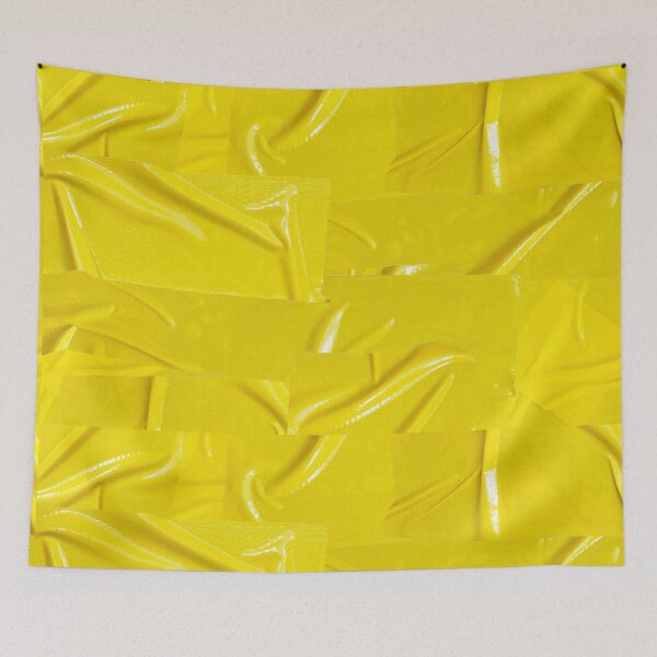 Item preview, Face Mask - Yellow Duct Tape designed and sold by mydoodlesateme.