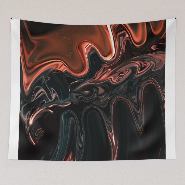 Item preview, Abstract Dark and Light Red and Black  Marbling liquid art designed and sold by Butterfly-Dream.