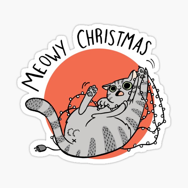 Item preview, Meowy Christmas designed and sold by SereArt.