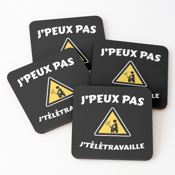 Item preview, I can't, I work from home - Message Humor Telework designed and sold by rubislys.