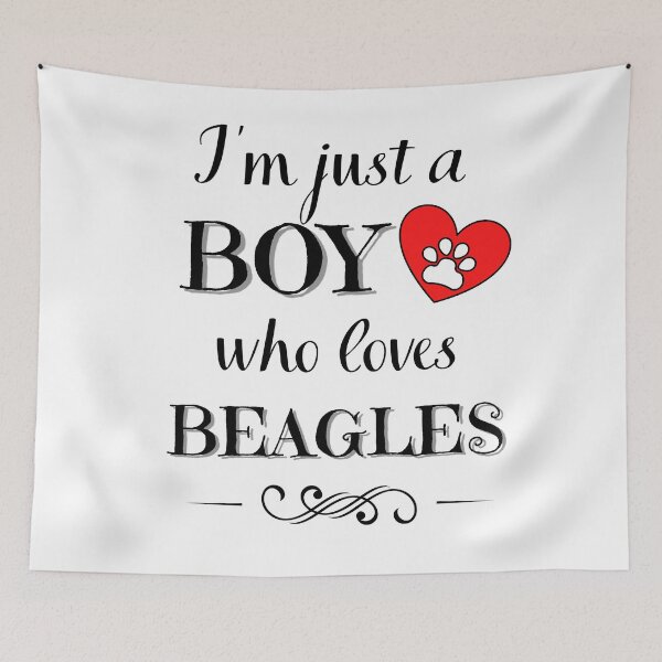 Item preview, Just a BOY who loves BEAGLES quote Funny BEAGLE saying designed and sold by OneTimeEngineer.