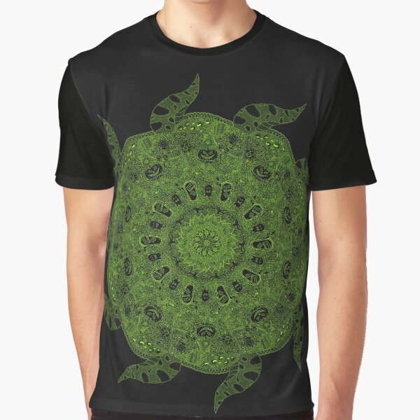 Halloween Mandala Madness Graphic T-Shirt
