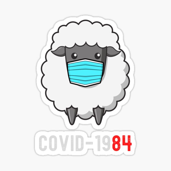 Item preview, Covid 1984 Mouton masqué designed and sold by PlantDemia.