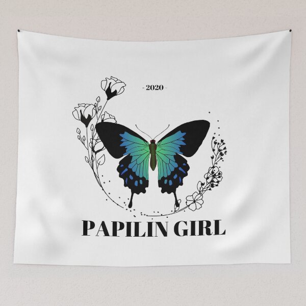 Item preview, Blue butterfly in the night " PAPILIN GIRL" designed and sold by Ladymia43.