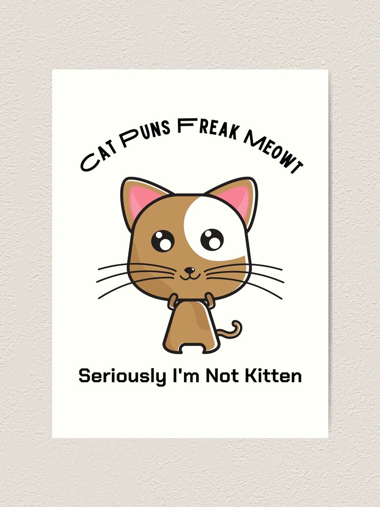 Cat Vinyl Stickers - Fun Cat Puns, Cute Cats, Fun Coffee Quotes