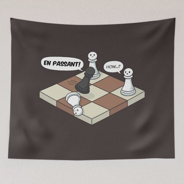 Item preview, Funny En Passant Chess Comic designed and sold by ElectricFangs.