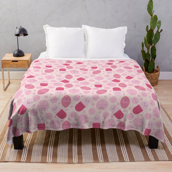 Item preview, Pink happy pills pattern designed and sold by Eenig.