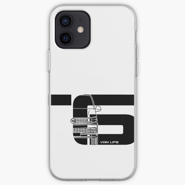 Vanlife - T6 - medio negro Funda blanda para iPhone