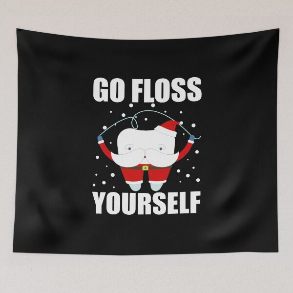 Item preview, Go Floss Yourself Funny Dentist Christmas Gift Dental Hygienist designed and sold by printrendstore.