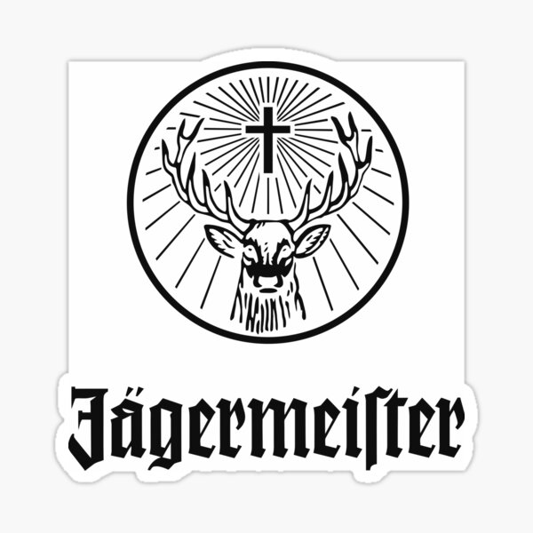 Logotipo de Jagermeister para hombre Pegatina