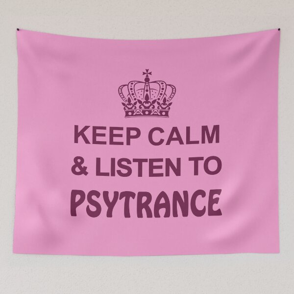 Item preview, Keep Calm and Listen To Psytrance Bluberry Pink designed and sold by NoMatterLab.
