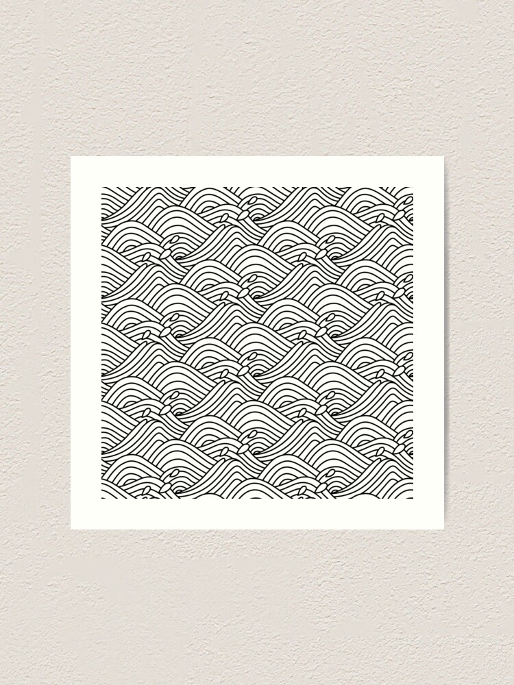 Interlocking Acrylic Block Classic Wave Pattern