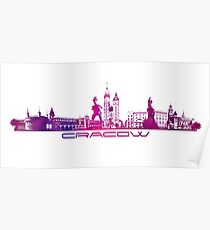 Cracow skyline Poster