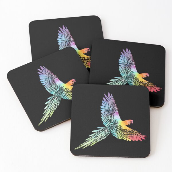 Item preview, Black flying macaw designed and sold by jbonnald.