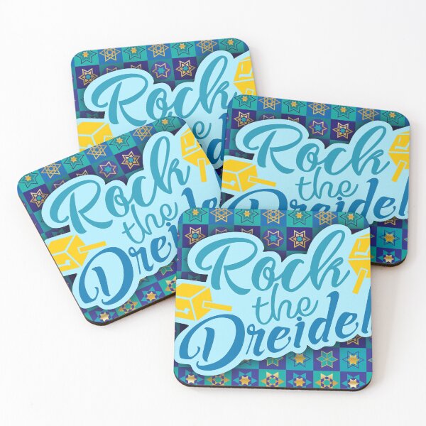 Item preview, Rock The Dreidel Star Of David All Over Print Blue Gold Happy Hanukkah designed and sold by Sunny Collections.
