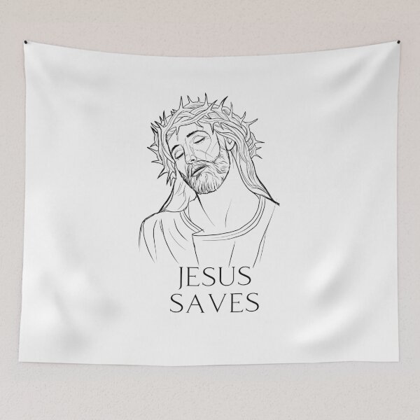 Item preview, Jesus saves, Christianity saving grace of Jesus Christ designed and sold by ds-4.