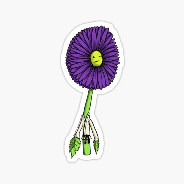 Pin-Sprites - Flower in a Gi - Color/Face Sticker