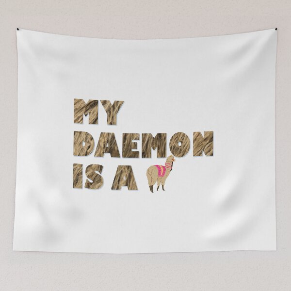 Item preview, MY DAEMON IS A LLAMA designed and sold by thebowtrucklesh.