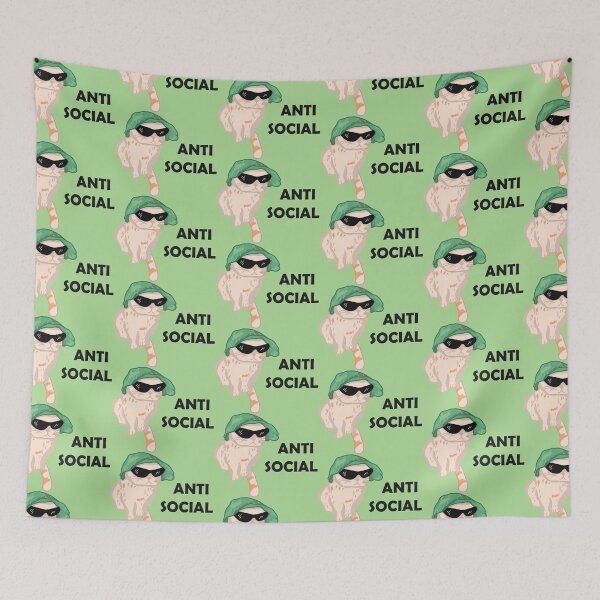 Item preview, cat anti social  designed and sold by mimoraex.