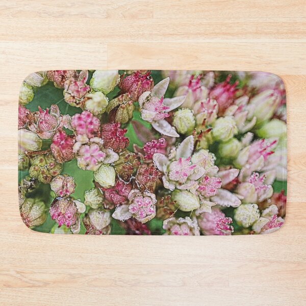 Item preview, Cool Floral gifts - Small pink macro flowers of the inflorescence showy stonecrop (Sedum spectabile) designed and sold by r-silver.